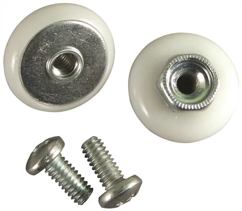 Shower Door Roller – Oval Profile, 3/4" Diameter, Single Unit 1
