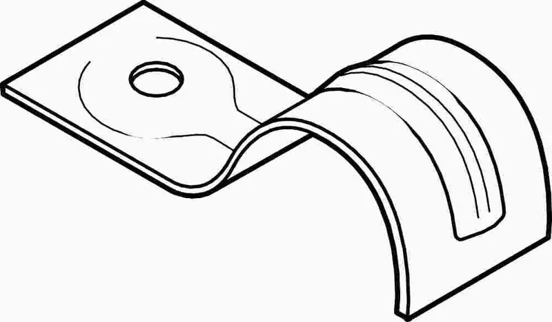 Single-Hole Armored Cable Support Strap 1