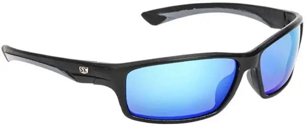 Sk Plus Polarized Sunglasses – Black And Blue Frame 1