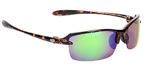 Sk Plus Polarized Sunglasses – Tortoise And Green Frame 1