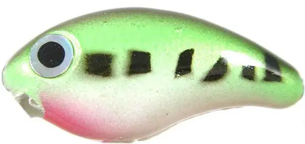 Strike King Bitsy Mino Jerkbait 1/8-Ounce, 1.25-Inch Baby Bass Pattern 1