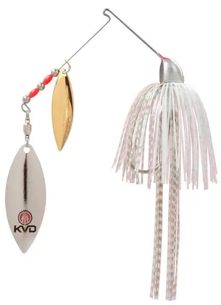 Strike King Kvd Spinnerbait – 1/2 Oz, Super White Blade Configuration 1