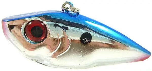 Strike King Redeye Shad Swimbaits – 1.2 Oz, Chrome Blue Pattern 1