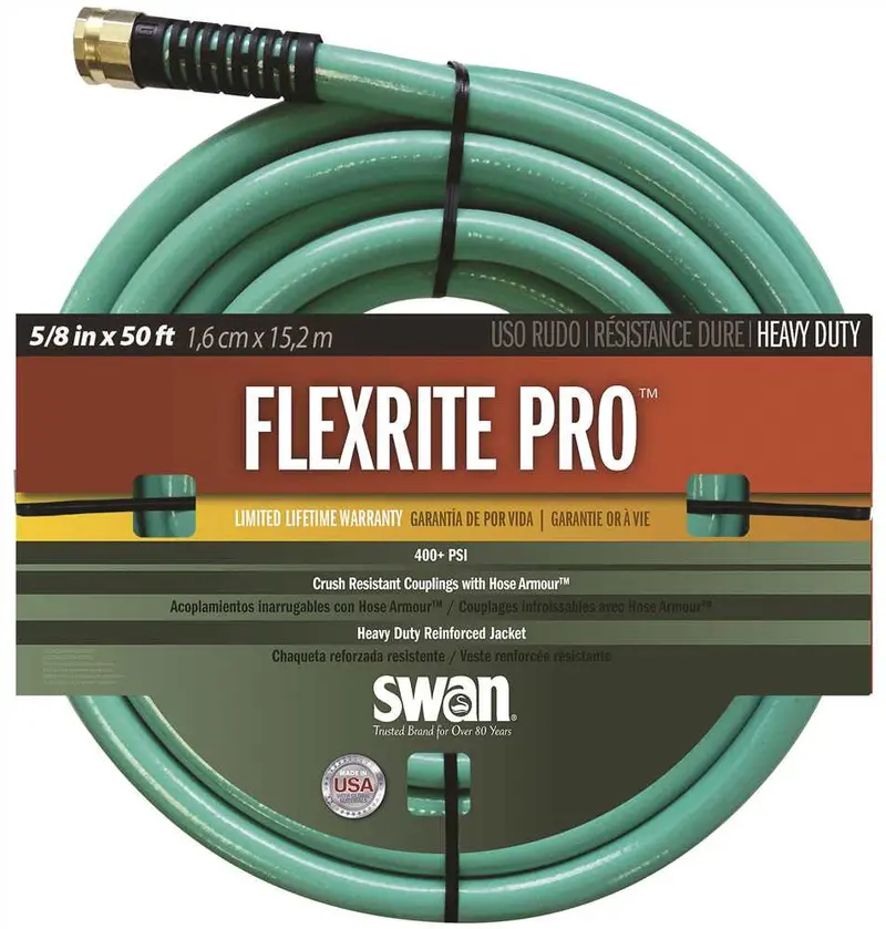 Swan® Flexrite Pro Reinforced Garden Hose (5/8" X 50 Ft) 1
