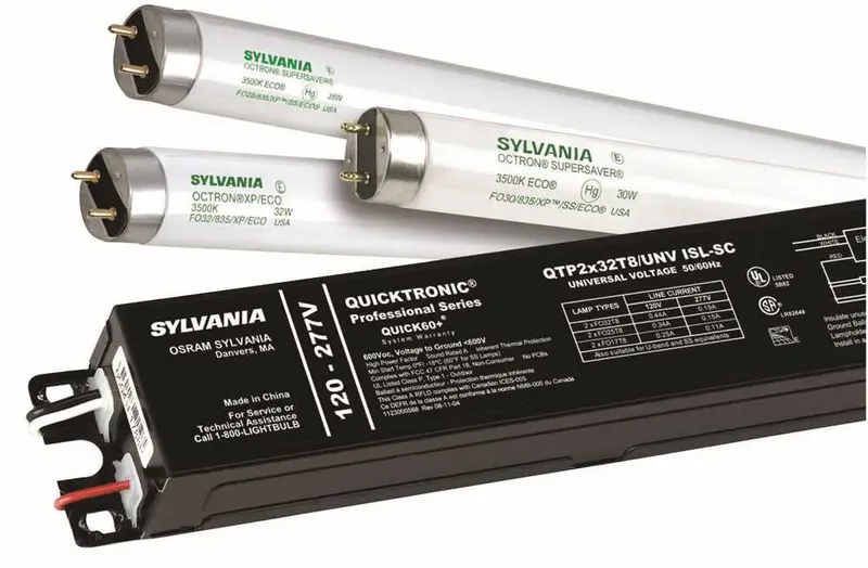 Sylvania® Quicktronic® T8 Electronic Ballast – Instant Start, Dual 32W Output, 120V Input 1