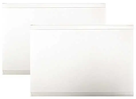 Universal 5-Inch White Aluminum Valance Return For Vertical Blinds 1