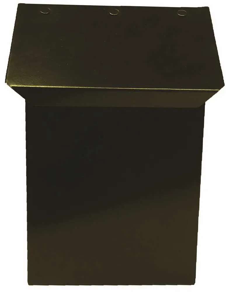 Vertical Heavy-Duty Black Satin Steel Mailbox 1