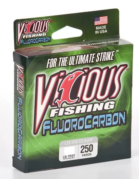 Vicious Fluorocarbon Fishing Line – Clear, 250 Yards 1