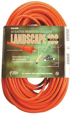 Vinyl Sjtw Outdoor Extension Cord – 16/2 Gauge, 25 Ft, Orange 1