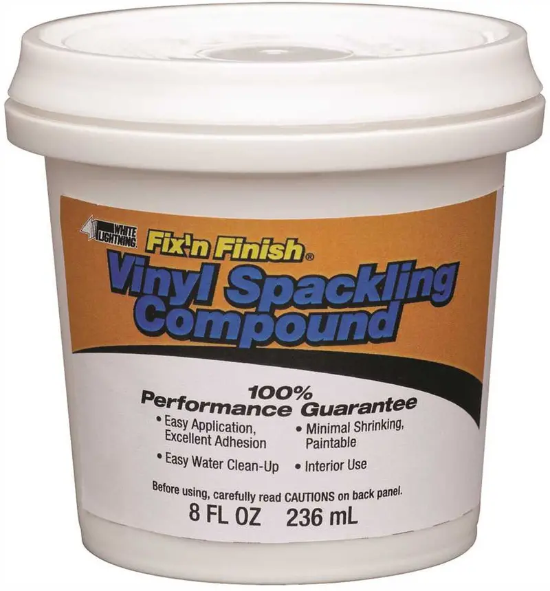 Wall Repair Spackling Paste – 0.5-Pint Container, Smooth Finish Formula 1