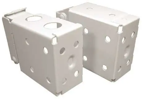 White Installation Bracket For 2-Inch Faux Wood Mini Blinds 1