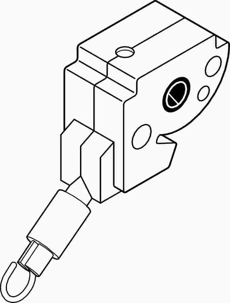 White Mini Blind Tilt Control – Replacement Mechanism For Vinyl Blinds 1
