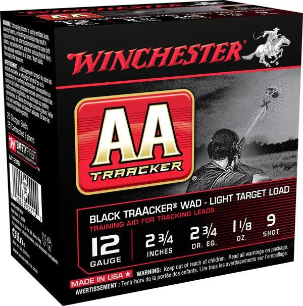 Winchester Aa Tracker 12-Gauge 2.75-Inch Target Load, 1180 Fps, 25-Count Box 1