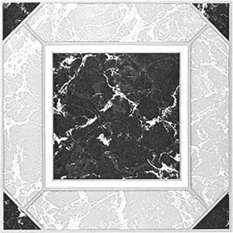 Winton® Black-Gray Self-Adhesive Vinyl Floor Tile – 12" X 12", 1.1 Mm Thick 1