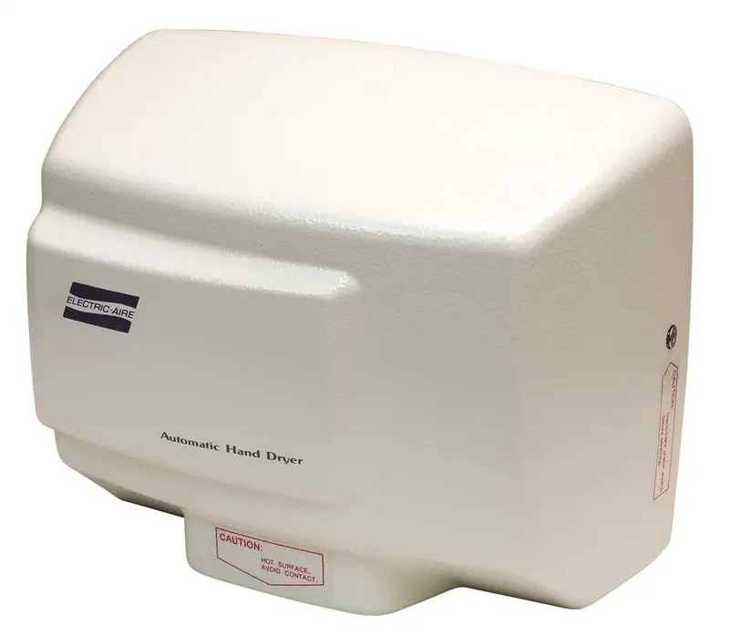 World Dryer® Compact White Hand Dryer – 13A, 108 Cfm, 120V 1