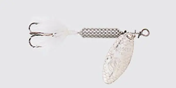 Yakima Rooster Tail Spinnerbait – 1/16-Ounce Hammered White 1