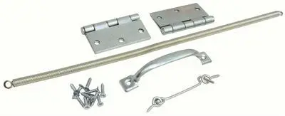 Zinc-Plated Storm And Screen Door Hardware Set 1