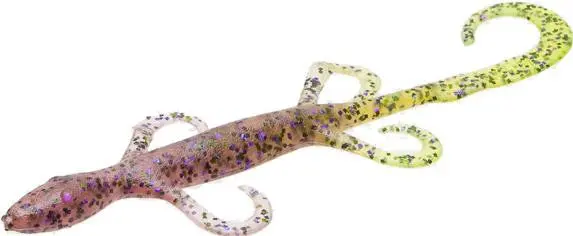 Zoom 6" Lizard Soft Bait – Cotton Candy Chartreuse 1