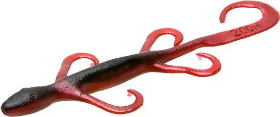 Zoom 6" Lizard Soft Bait – Red Shad 1
