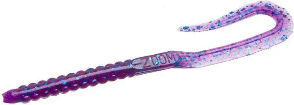 Zoom U-Tail Worm – 6-Inch, Electric Blue 1